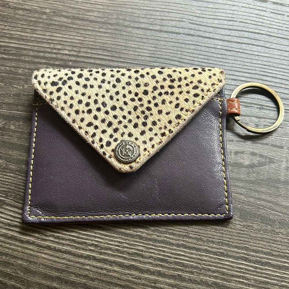 Keychain Leather Card Holder